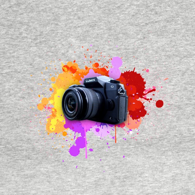 Lumix camera with spray paint by FredemArt